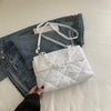 Acrylic Chain Crossbody Square Bags Casual Flap Women Commute Bags Quilted All-match Winter Large Capacity for Girls Shopping