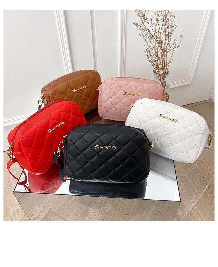 2023 Tassel Small Messenger Bag For Women Trend Lingge Embroidery Camera Female Shoulder Bag Fashion Chain Ladies Crossbody Bags