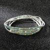 5Pcs/Lot Elastic Crystal Bracelets 2mm Charming Gold Color Crystal Rhinestones Metal Bangle Bracelet Jewelry DIY Gift