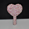Women's Mirror Eyelash Extension Mirror Sticking Diamond Hand Mirror Fashionable High-end Beauty Handle Mirror Cosmetics Mirrors