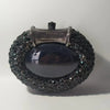 XIYUAN Oval Shaped Crystals Evening Clutch Bags Women Boutique Diamond Clutch Purses And Handbags Bridal Wedding Gem Phone Purse