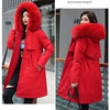 Winter Parka 2024 New Women Jacket Clothes Long Coat Wool Liner Hooded Jacket Fur Collar Thick Warm Snow Wear Fashion Parka
