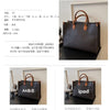 Large-capacity women's bags in Europe and the United States retro shoulder bag classic letters PU commuter handbags women