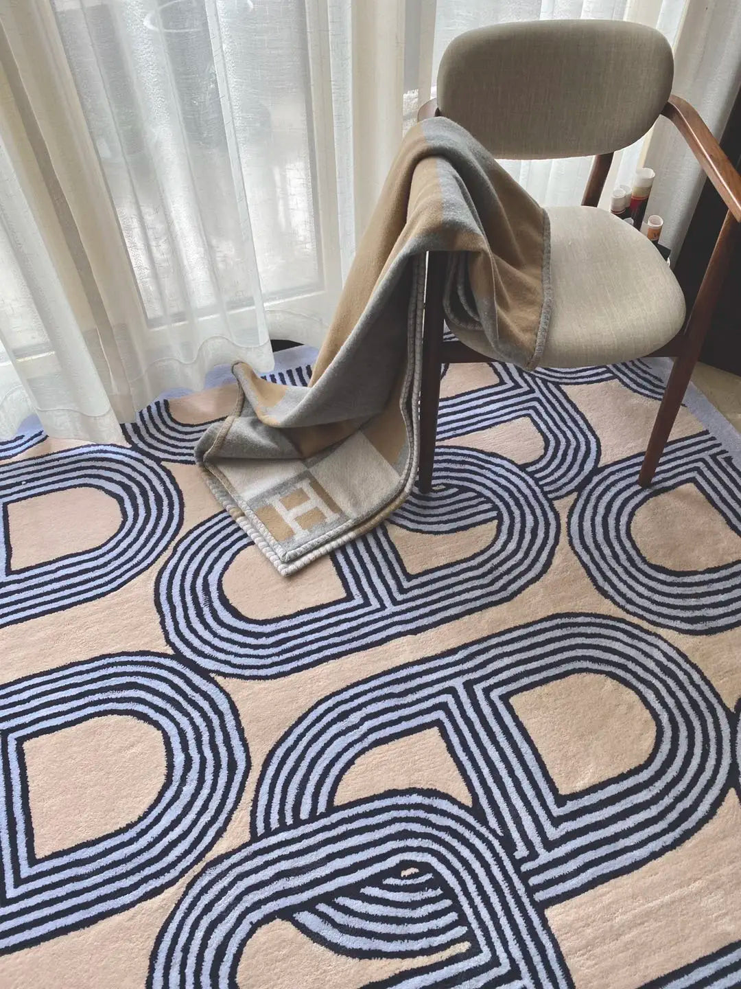 Ins French Style Plush Carpet Living Room Bedroom Modern Minimalist Bedside Fluffy Thickening Rugs Household Coffee Table Mat