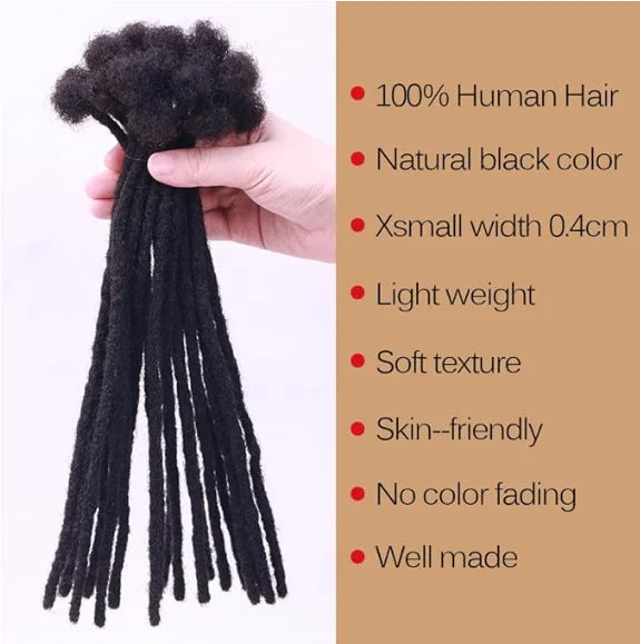 Human Hair Dreadlock Extentions Deep Goddess Human Hair Dread Loc Color Goddess Braids Hair For Black Goddes Loc Youmay Virgin