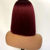 Short Ombre Honey Blonde Bob Wig With Baby Hair Honey Brown Straight Human Hair Wigs Lace Part Side Brown Wigs For Black Women