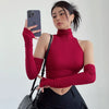 2025 New Spicy Girls Y2k Tops Oversleeve Sexy Turtleneck Tank Top for Women's Slim Fit Short tshirt Skinny Streetwear Crop Top