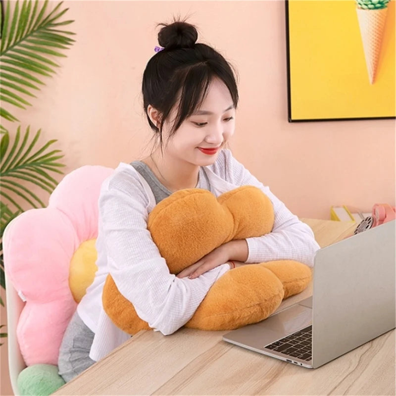 Flower Plush Throw Pillow Soft Plant Chair Cushion Living Bedroom Home Decorative Pillows Sofa Cushions Birthday Gifts
