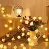 Rose LED Flower String Lights Garland Fairy Lights Romantic Lamp 3M 20LEDs For Wedding Valentines Day Christmas Party Decoration