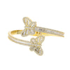 2025 New Iced Out Bling Opened Heart Flower Charm Bracelet AAA CZ Zircon Butterfly Bangle For Men Women Hip Hop Luxury Jewelry