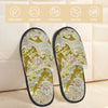 Custom Queen Of Absolutely Everything Gold Baroque Soft Memory Foam House Slippers Women Comfy Warm Anti-skid Sole Slipper