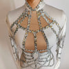 New Sequins Jumpsuit White Stretch Pole Dance Costume Drag Queen Outfit Singer Dancer Performance Wear Adult Clubwear Jumpsuit