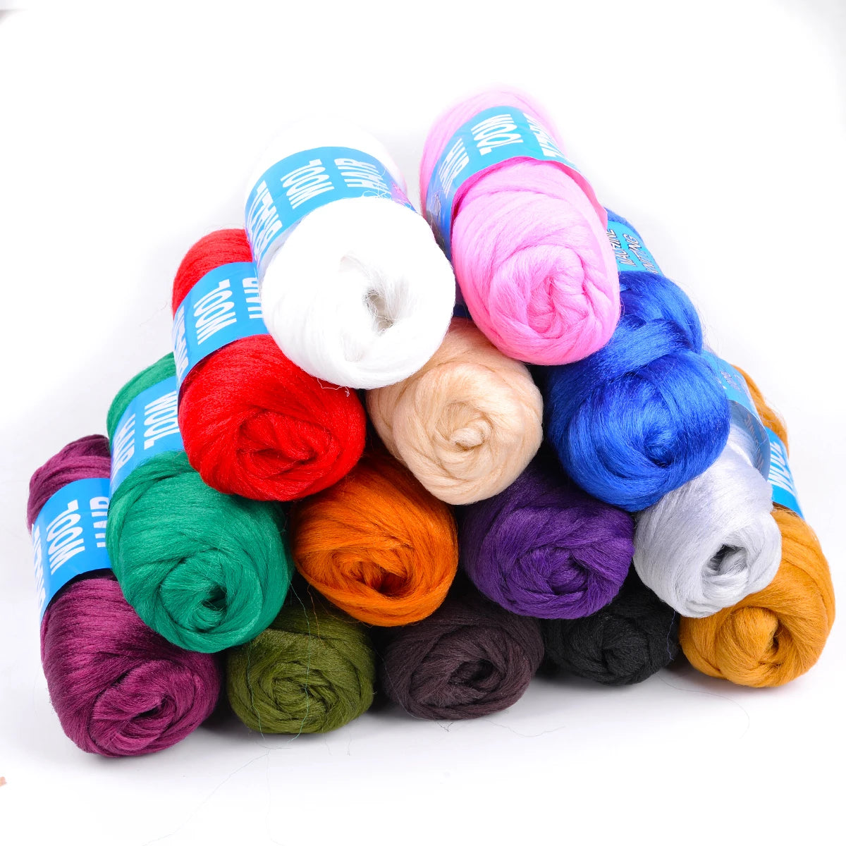 4 Pack Brazilian Wool Hair Synthetic Crochet Hair Extensions for Women African Hair Yarn for Braiding Senegalese Twist Fake Hair