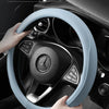 Napa Leather Perforated Patchwork Car Steering Wheel Cover, Non-slip, Breathable, Universal 15 Inch (Approx. 38.1cm)