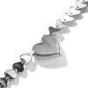 THE BLING KING Iced Out Big Heart Chain Collar Y2K 17mm Choker For Women Girl Micro Paved 5A Cubic Zircon Lovely Wedding Jewelry