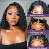 Curly Wig Pre Plucked Brazilian Human Hair Wigs 13x4 Lace Front Wig Short Bob Deep Wave Kinky Curly Lace Front Human Hair Wigs