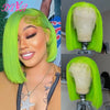 Blue Bob Wigs Human Hair 13x4 HD Lace Frontal Wig Human Hair Pre Plucked 180% Density Straight Short Blue Bob Wigs for Women