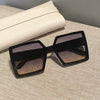 New Vintage Large Frame Sunglasses Women's Brand Designer Square Sun Glasses Women Travel Fashion Eyewear UV400 Gafas De Sol