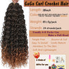 Beach Curl Crochet Hair Gogo Curl Crochet Hair 18 Inch Ombre Brown Blonde Bug Ginger T30 Synthetic Deep Wave Twist Crochet Braid