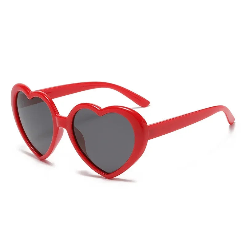New Love Heart Shaped Polarized Sunglasses Women Fashion Cute Retro Vintage Gradient Sun Glasses UV400 Protection Unisex Eyewear