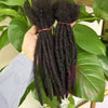 Malaika Locs Extension Human Hair 8 Inch Full Handmade Permanent Dreadlock 0.6cm Dreadlock Extension 30 Str Human Hair Locs