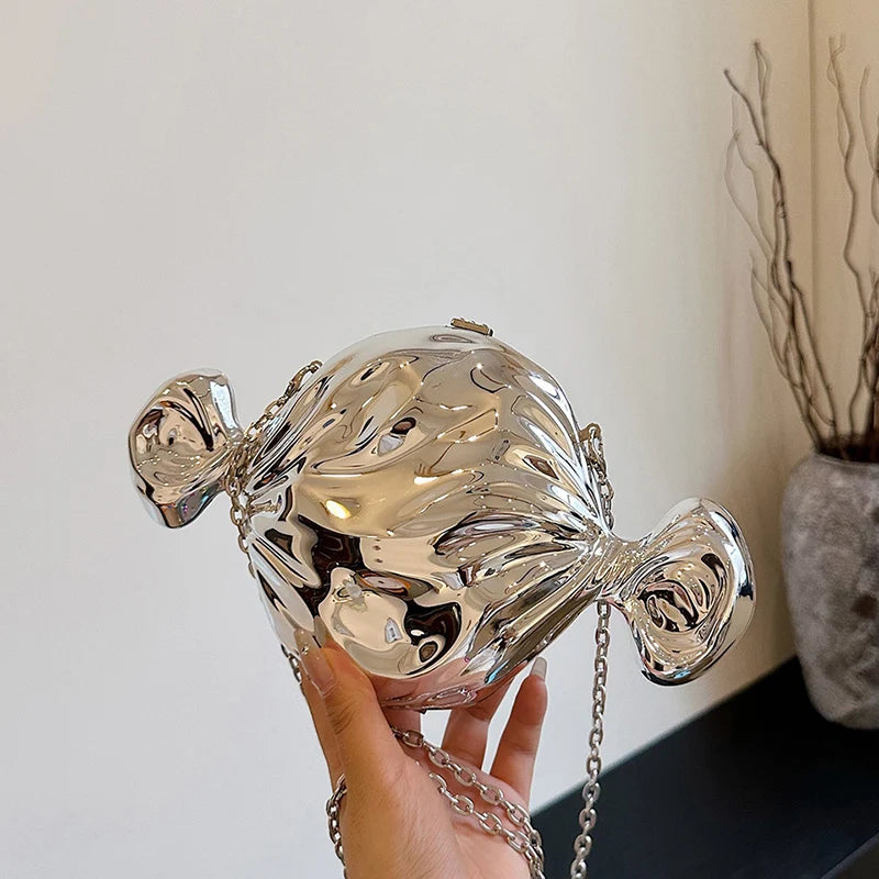 Acrylic Evening Clutch Bag For Women Luxury Shoulder Bag Handbag And Crossbody Bags Party Prom Wedding Shiny Candy Design Purse