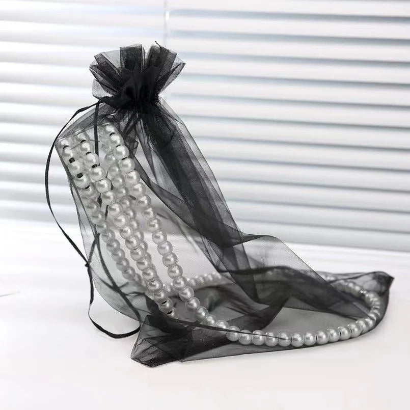 Creative Pearl Necklace Wine Rack Luxury Magic Metal Resin Hanging Suspension Wine Bottle Holder Rack Home Desktop Decoration