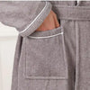 100% Cotton Couples Long Thick Absorbent Terry Bath Robe Kimono Men Light Weight Towel Bathrobe Sleepwear Women Hotel Gown Robes