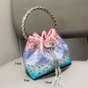 Handle Rhinestones Evening clutch Bag Purses and handbag luxury Designer shoulder bag Shiny Crystal Clutch purse bucket bag