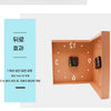 Creative Light Sensor Corner Wall Clock Square Simple Double Sided Wall Clock with Arabic Numeral Scale Analog Silent Wall Clock