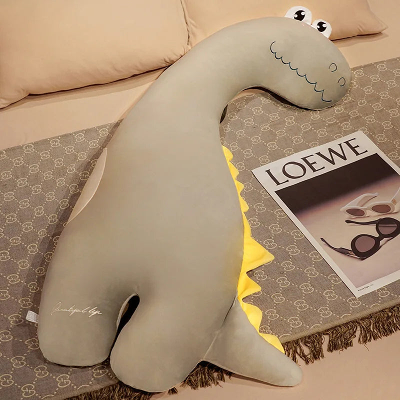 Big Stuffed Animal Plush Giraffe Pillow Cute Large Long Crocodile Toy Kawaii Dinosaur Baby Bed Surround Washable Decor Cushion