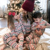 Christmas Family Matching Pajamas Set 2025 Mom Dad Kids Elk Print 2Pcs Clothes Baby Romper Family Look Soft Sleepwear Xmas Gift
