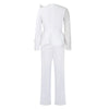 Luxury Jumpsuits & Rompers for Women Round Neck Beaded Transparent Sleeve High Waisted Elegant Female Birthday Party Overalls