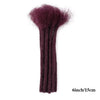 0.6cm Thickness 6-24 Inches 10 Stands Pacs Dreadlocks Human Hair Extensions for Women Ombre Brown Loc Extension can be Dyed