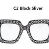 Glitter Women Sunglasses Brand Design Flash Square Shades Mirror Female Sun Glasses Bezel Bling Rhinestones