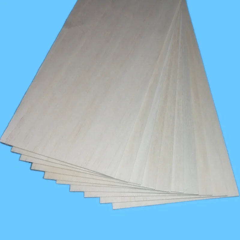 5 pcs Balsa Wood Sheets ply 150/200/250mm long 100mm wide 0.75/1/1.5/2/2.5/3/4/5/6/8/10mm thick for Craft DIY Project