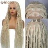 36 Inches Synthetic Lace Braided Wigs Butterfly Braids Lace Wig For Black Women Braid Wigs On Sale Clearance Box Braids Lace Wig