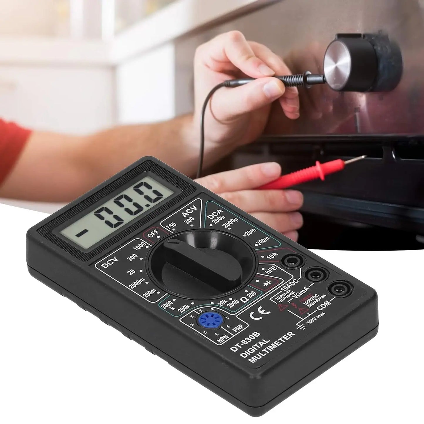 Digital Multimeter Tester, DT830B Electrical Voltmeter Ammeter, Portable Volt Multi Meter, Car Battery Tester Circuit Tester