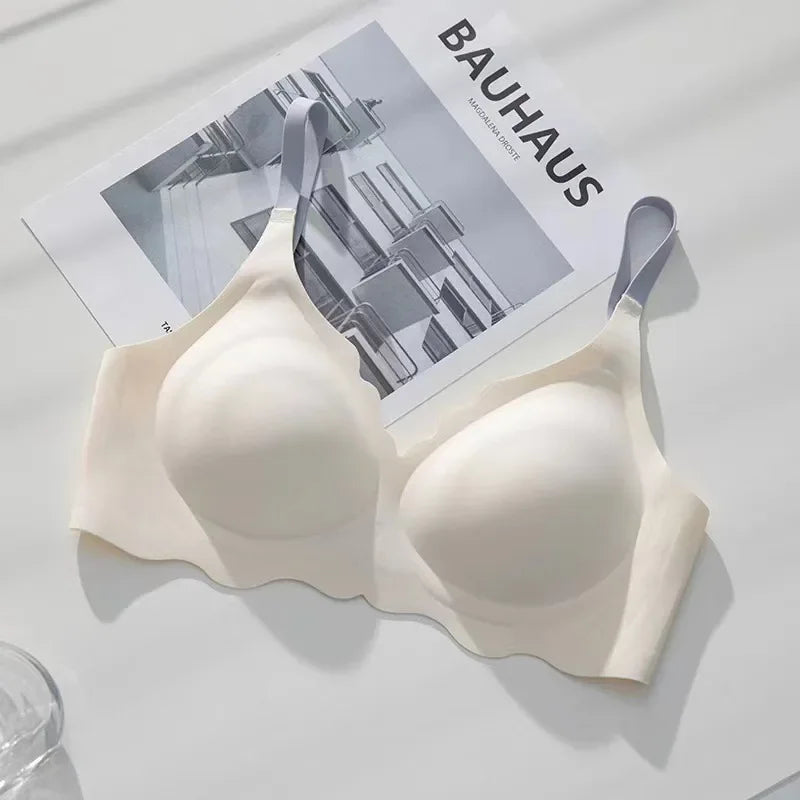 BH No Trace Top Women's Underwear No Steel Ring Pure Desire Comfortable Upper Support Sling Adjustable Beauty Back Bra for women
