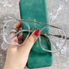 -1 -1.5-2-2.5-3 Double Beam Square Myopia Glasses  Men Women Retro  Anti Blue Ligh Nearsighted Prescription  Computer Eyeglasses