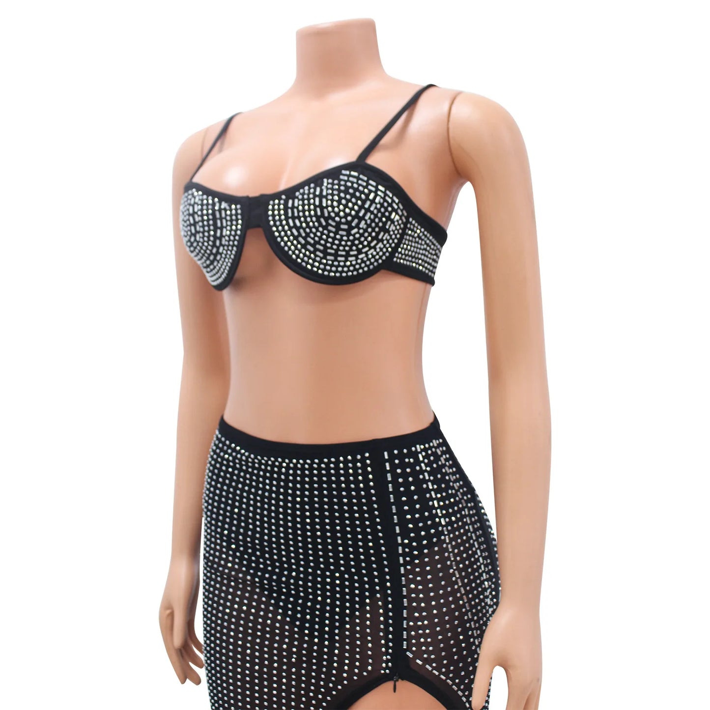 High Waist 2 Piece Bikini Set With Cover Up 2022 Swimsuit Women Print Sleeveless Bathing Suit Beachwear Swimming Biquini New