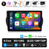 Android 14 For Fiat Fiorino Qubo Citroen Nemo Peugeot Bipper 2008 - 2017 Carplay Auto QLED Screen 4G Car Radio Multimedia Player