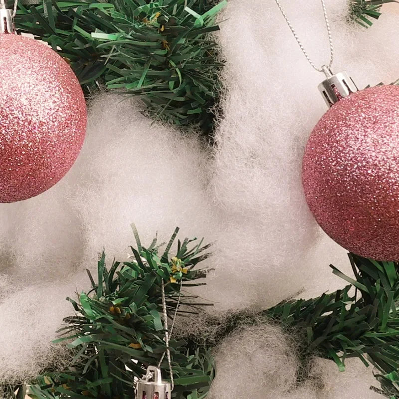 Christmas Fake Snow Cotton Like Artificial White Snow Fluffy Fiber Stuffing Snow Covering for Winter Christmas Tree Decoration