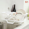 Kitchen Drainage Rack With Drainer Board Countertop Utensils Plates Chopsticks Bowls Spoons Storage Dish Drying Rack