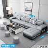 MINGDIBAO Fabric Sofa Set Furniture Living Room Sofa Set with USB and Stools / Big U Shape Cloth Couch Sofas for Home Furniture