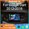 Car Radio Android 14 For Dodge Dart 2012 - 2016 GPS Carplay Multimedia Player DSP BT 2din Head Unit Audio Navigation Stereo Auto