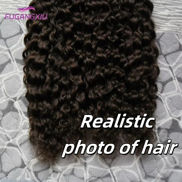 30 Inch Kinky Curly Human Hair Bundles 100% Human Hair Extensions Brazilian Water Wave Bundles Raw Hair Weave Tissage Hair