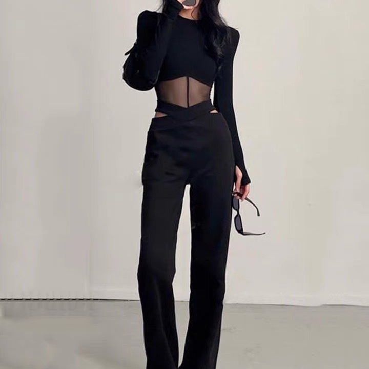 Summer Women T Shirt Girls T-Shirt Woman Clothes Long Sleeve Tops Spring Black Slim Tshirt Female Crop Top Tee Sexy Skinny Y2k