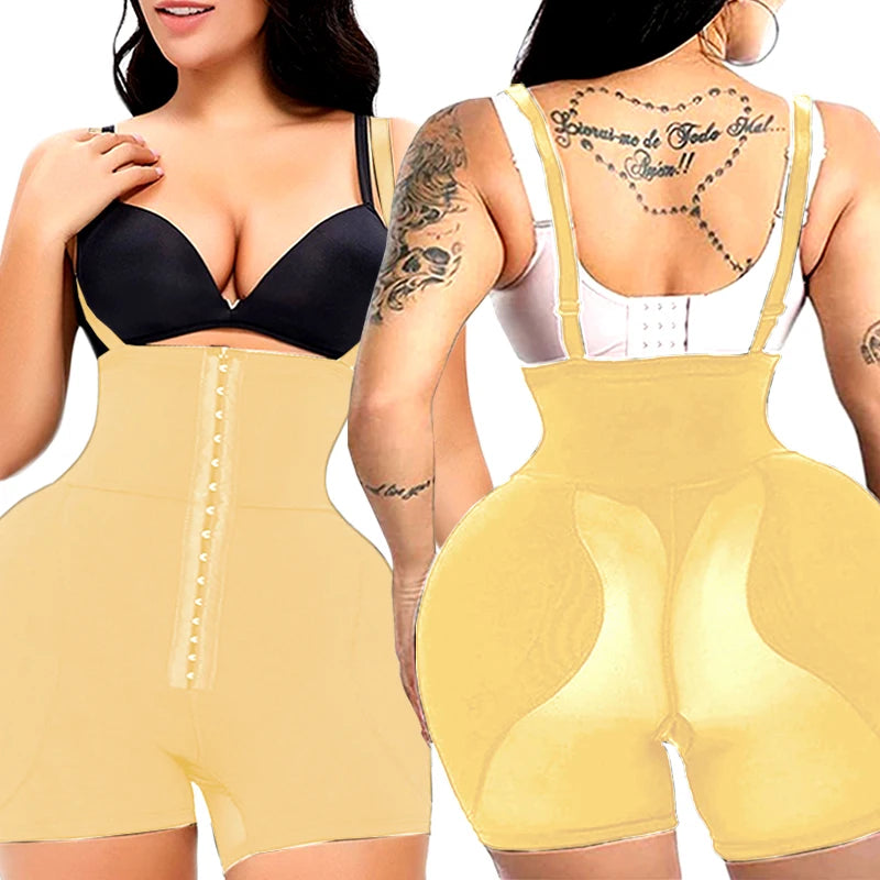 AfruliA Bodysuit Shapewear Padded Hip Enhancer Bra Cushion Butt Lifter Sexy Back Body Shaper Jumpsuits Fajas Colombianas Girdles