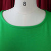 Dress Women Mid Length Dresses Green Slim Ruffles Bodycon Round Neck Short Sleeve Sexy Elegant Party High Waist Vestidos